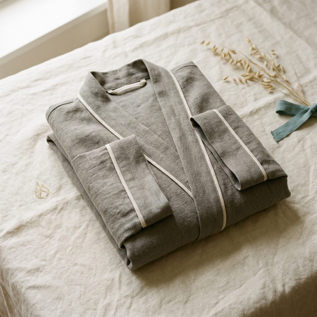 Bonded Linen Retreat Robe