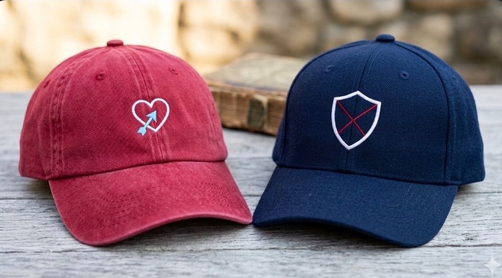 Founder Collection — Hat Pair (Red + Navy)