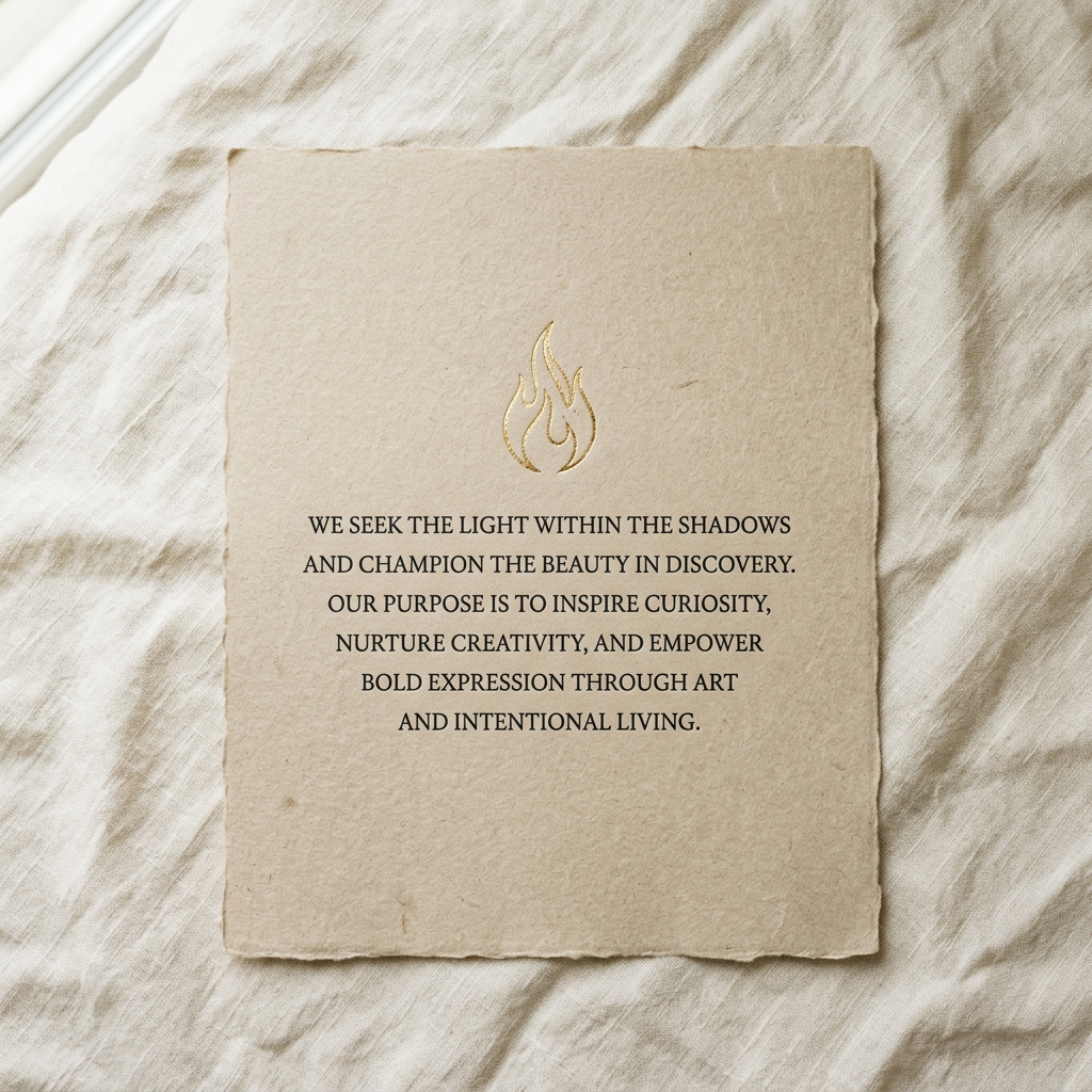 Mission Statement Broadside — Gold Foil