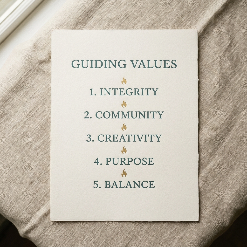 Five Values Broadside — Cream